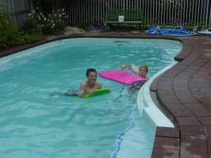 A NEW YEAR'S SWIM