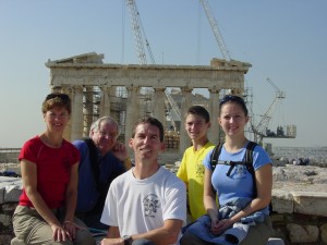 FAMILY AT THE PARTHENON