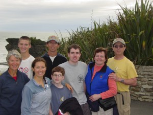 THE GROUP AT PANCAKE ROCKS