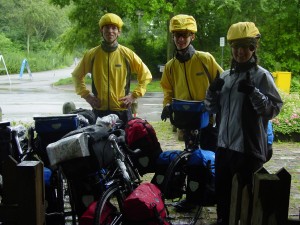 TESTING THE RAIN GEAR